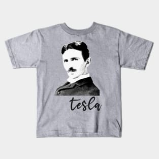 Nikola Tesla illustration Kids T-Shirt